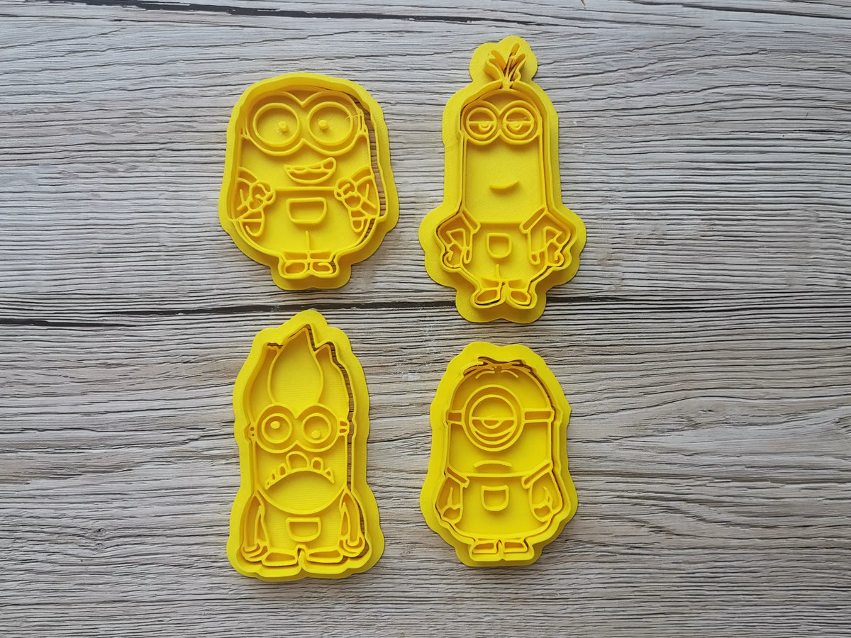 Lot de 4 emporte-pièces Gru et Minions - Cuisine Print