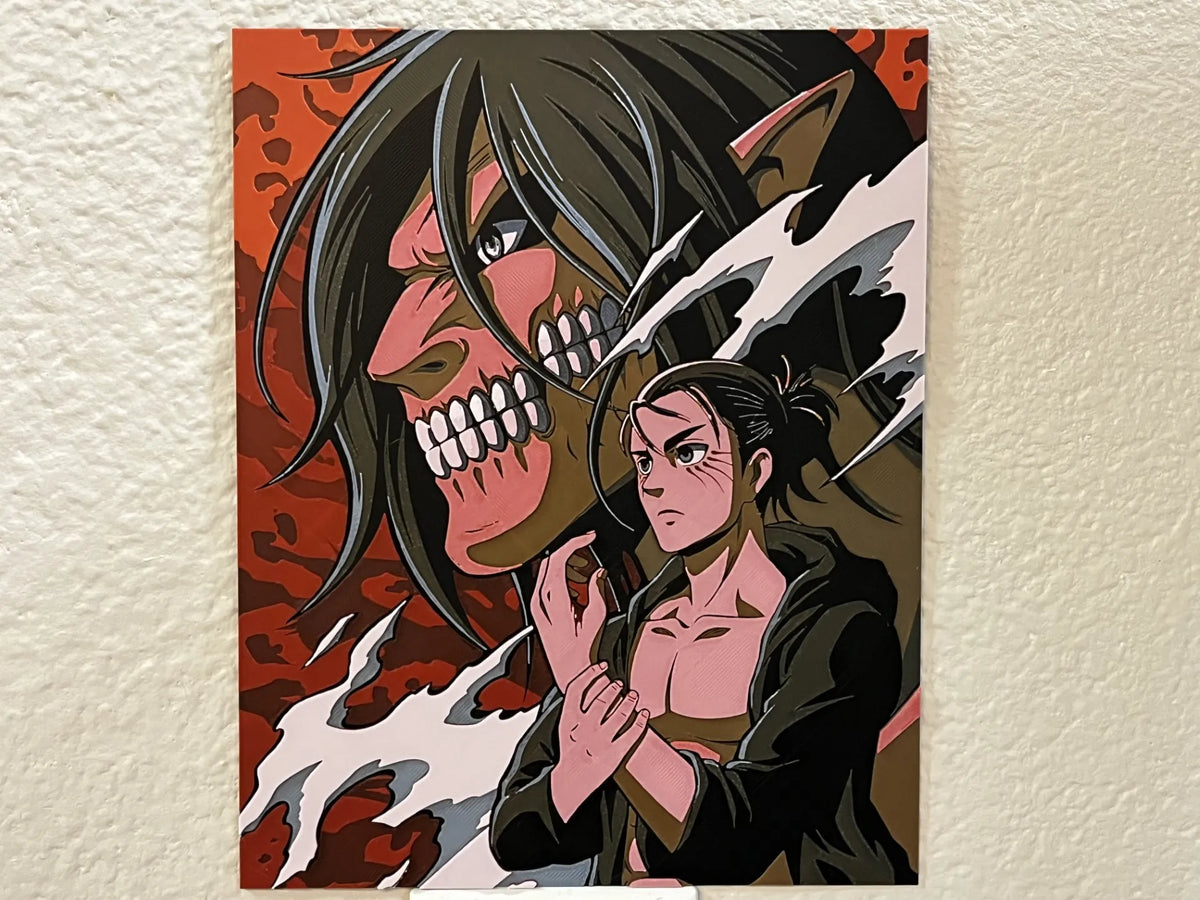 Eren Yeager L'Attaque des Titans Hueforge - Geek Print