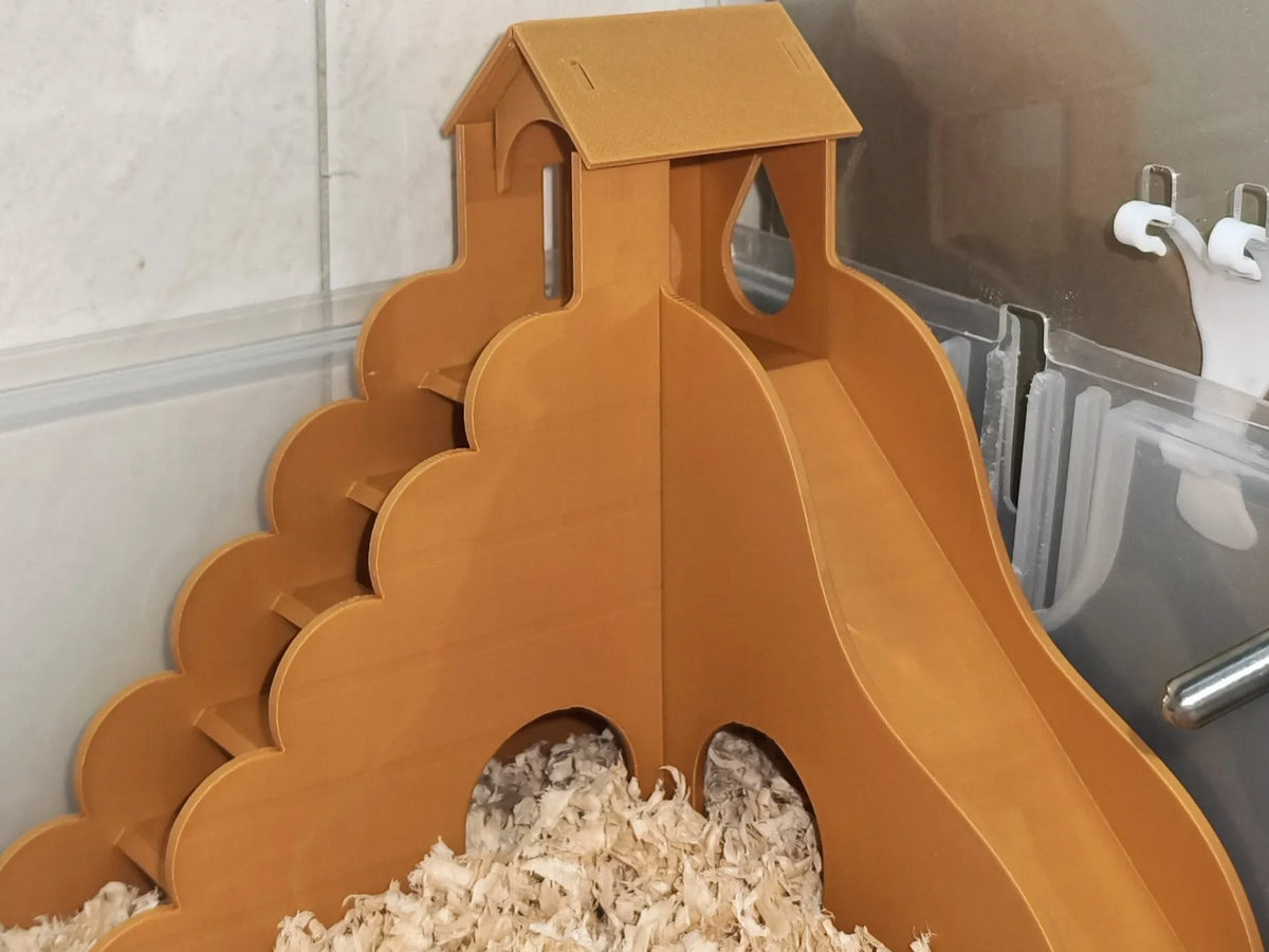 Toboggan pour hamster + grenier Aménagement de cage à hamster - Pet Print