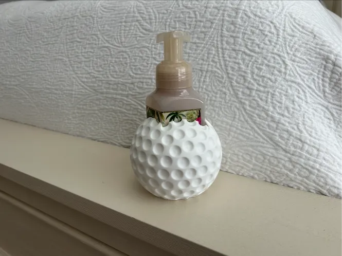 Manchon distributeur de savon moussant balle de golf - Sport Print