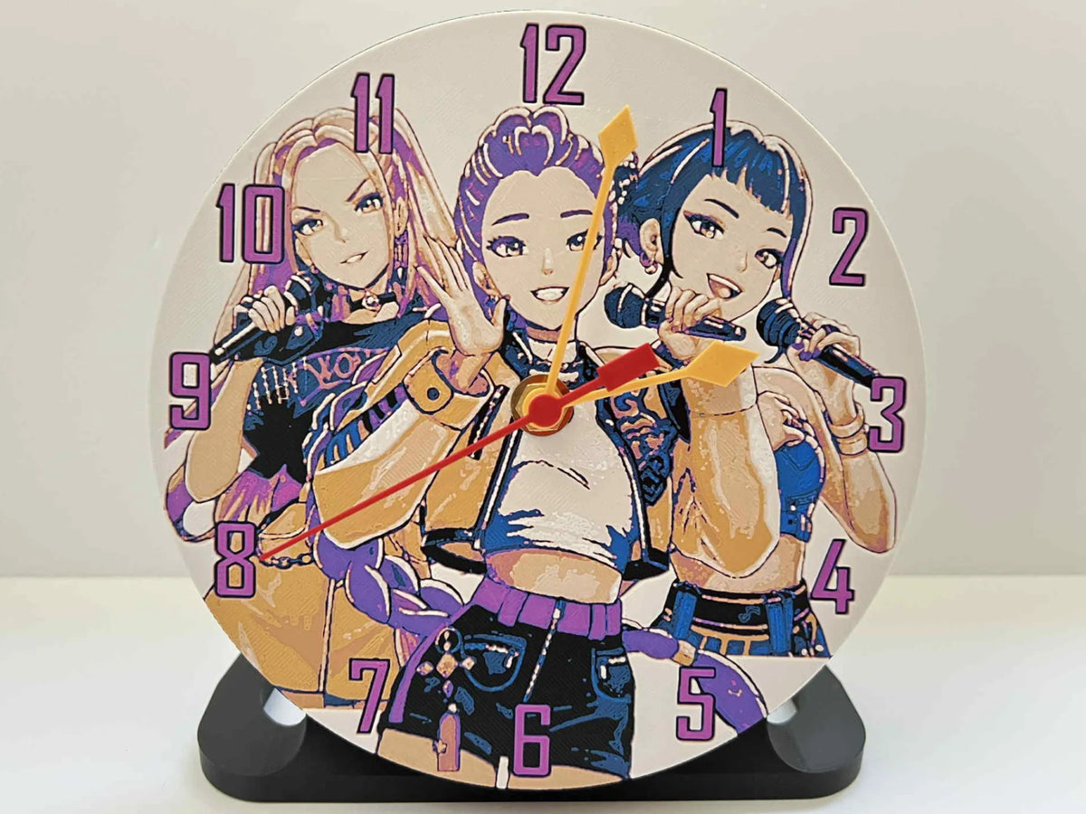 Kpop Demon Hunters - Horloge Huntr/X Personnalisable - Maison Print