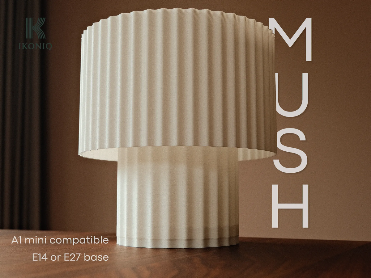 MUSH - Lampe de Table, de Bureau et de Chevet Minimaliste - Lumière Print