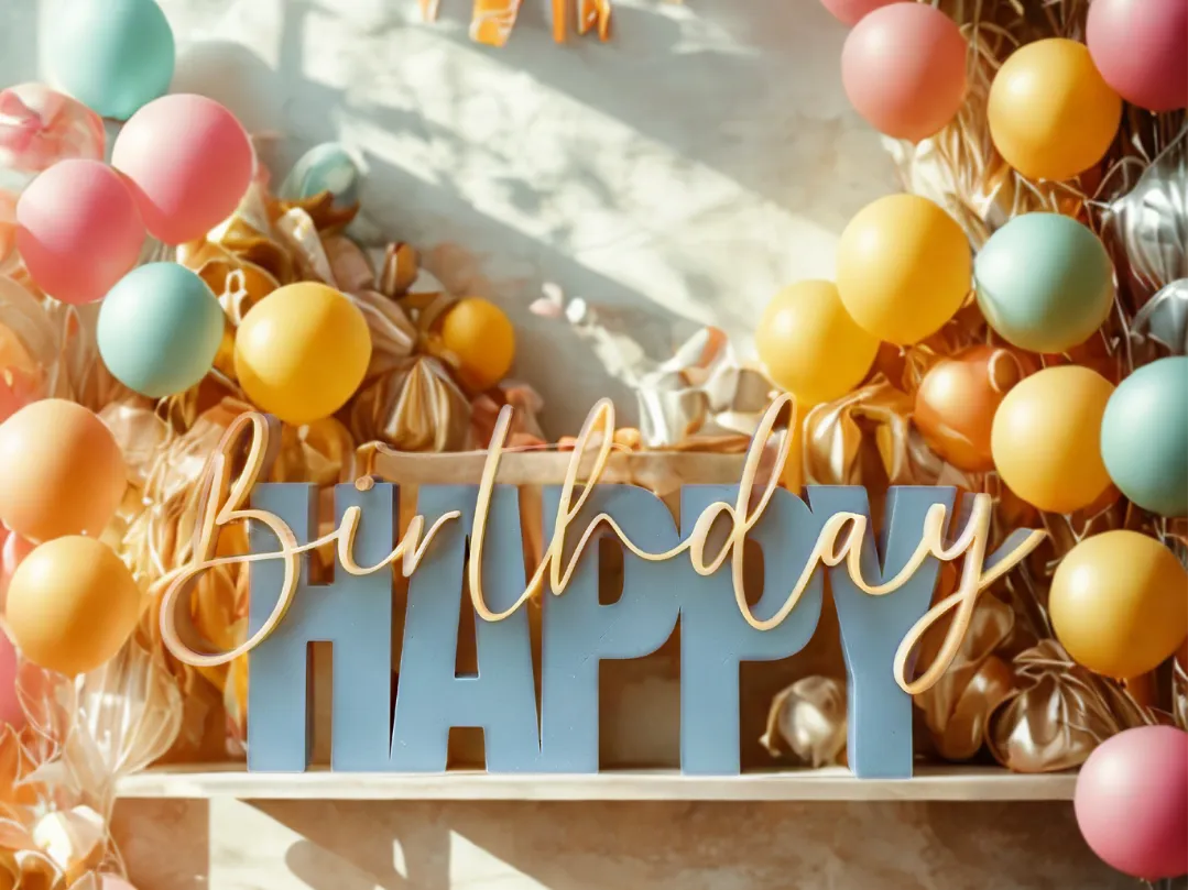 Lettrage Joyeux Anniversaire - Fêtes Print
