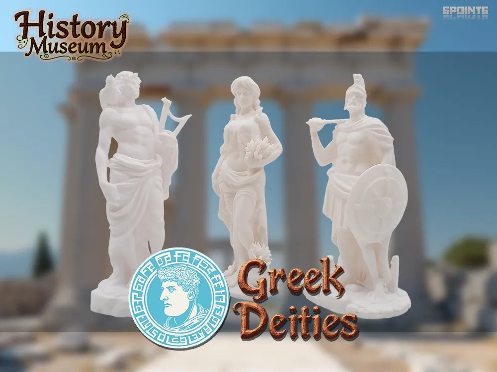 Divinités grecques 3/5 - Statues de décoration de haute qualité des dieux grecs - Art Print