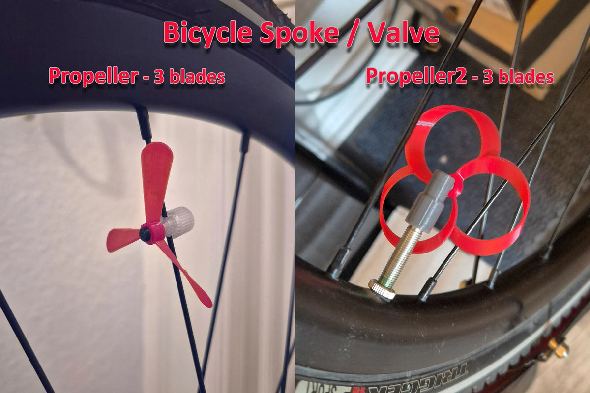 Hélice rotative pour rayon de vélo / valve - Vélo Print