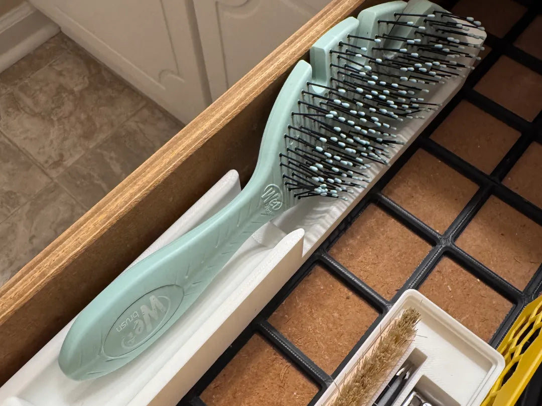 Support de brosse à cheveux Gridfinity pour Wetbrush 1x6 - Beauté Print