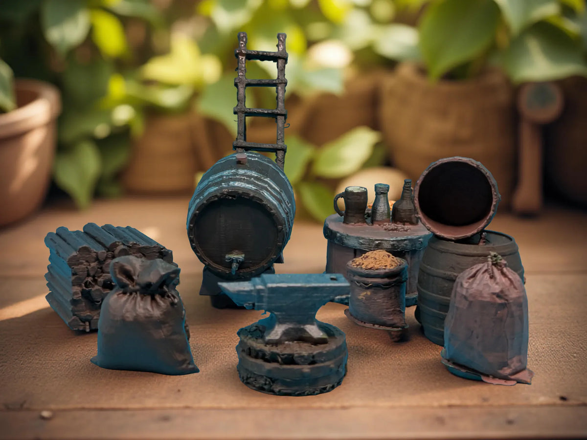 Accessoires de terrain pour JdR, wargaming, jeux de table - Maquette Print