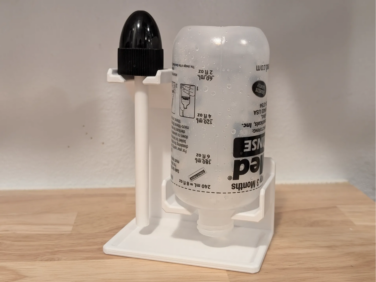 Support de séchage pour bouteille de rinçage nasal NeilMed Sinus Rinse - Bébé Print