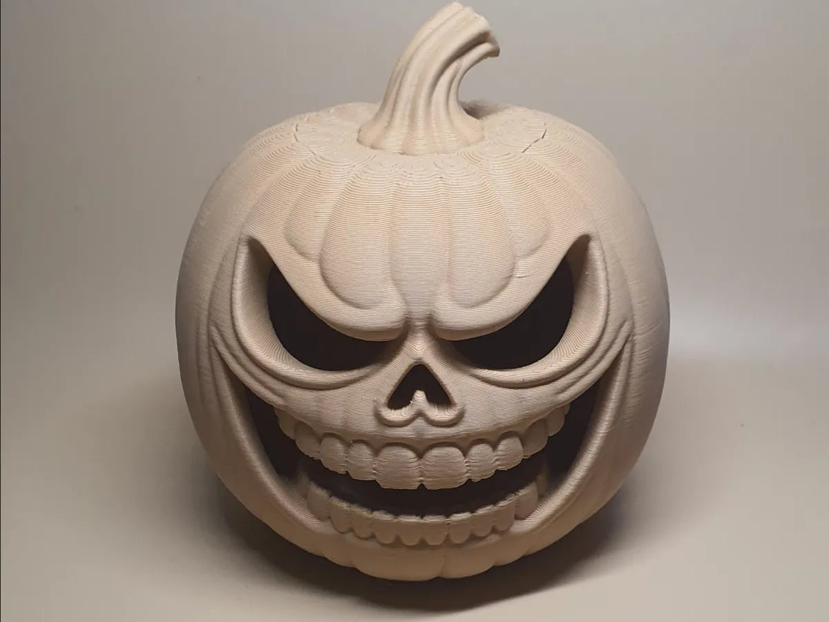 Citrouille Grimaçante Maléfique Jack-O'-Lantern - Fêtes Print
