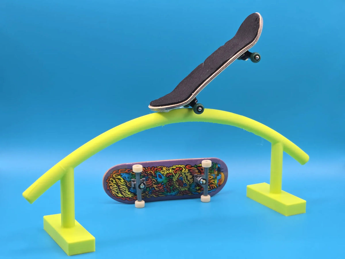 Rail de grind incurvé pour skate de doigt - Vélo Print