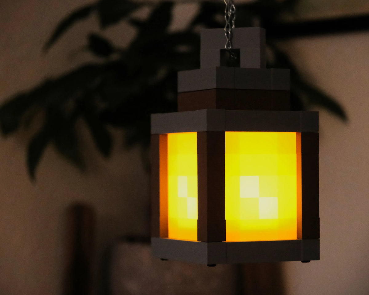 Lanterne Minecraft Douillette Portable - Outdoor Print