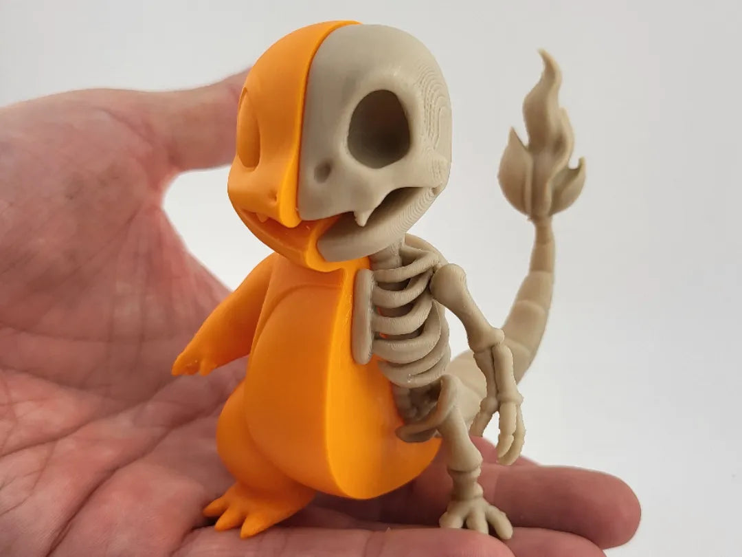 Salamèche Pokémon Squelette figurine articulée - Figurine Print