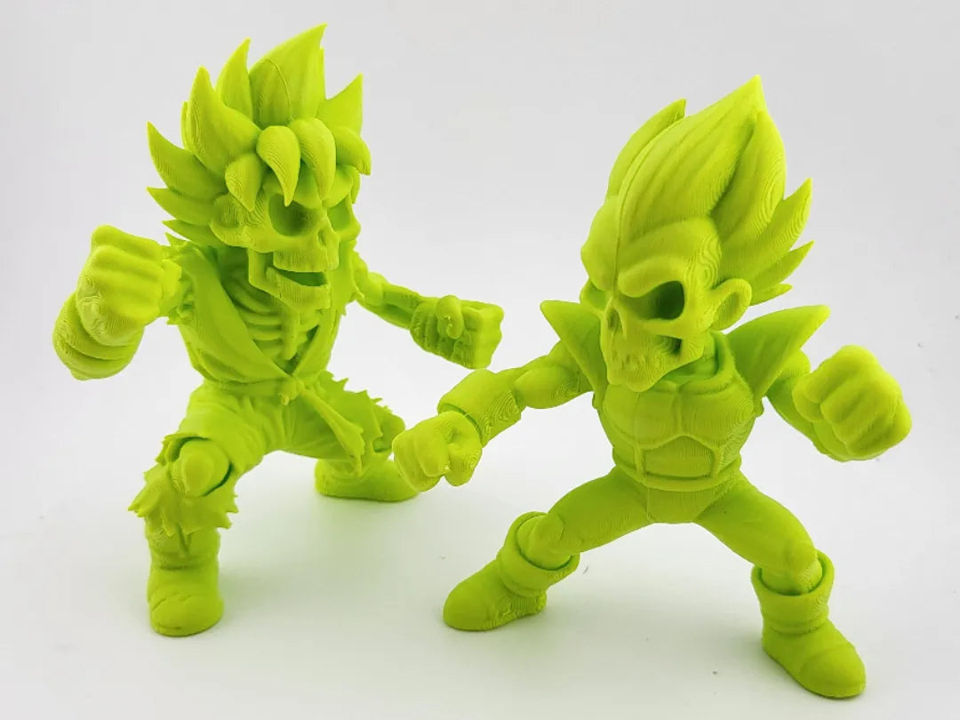 Figurines de squelettes de Goku et Vegeta Dragon Ball - Figurine Print