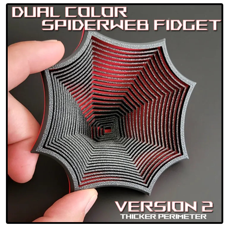 Araignée Toile Fidget - Double Couleur - Jeux Print