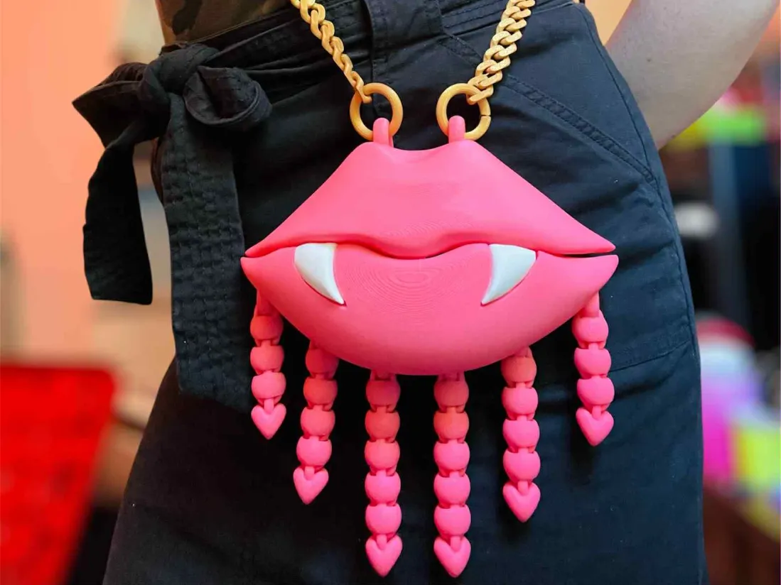 Sac à main Lèvres Dents (Entièrement Fonctionnel) - Cosplay Print