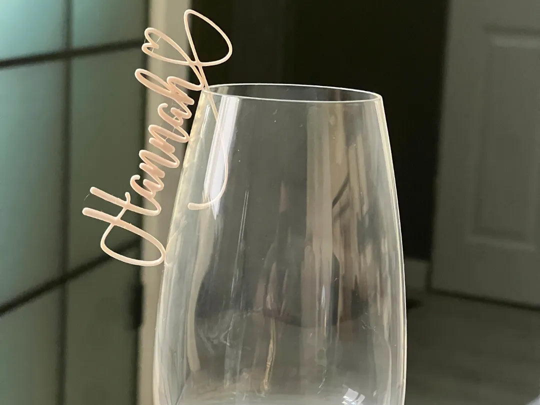 Marque-verre de mariage - Fêtes Print