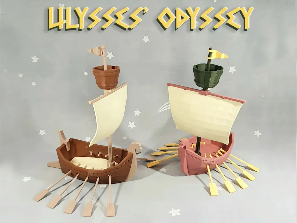 Ulysse Odyssée – Bateau-jouet à monter - Maquette Print