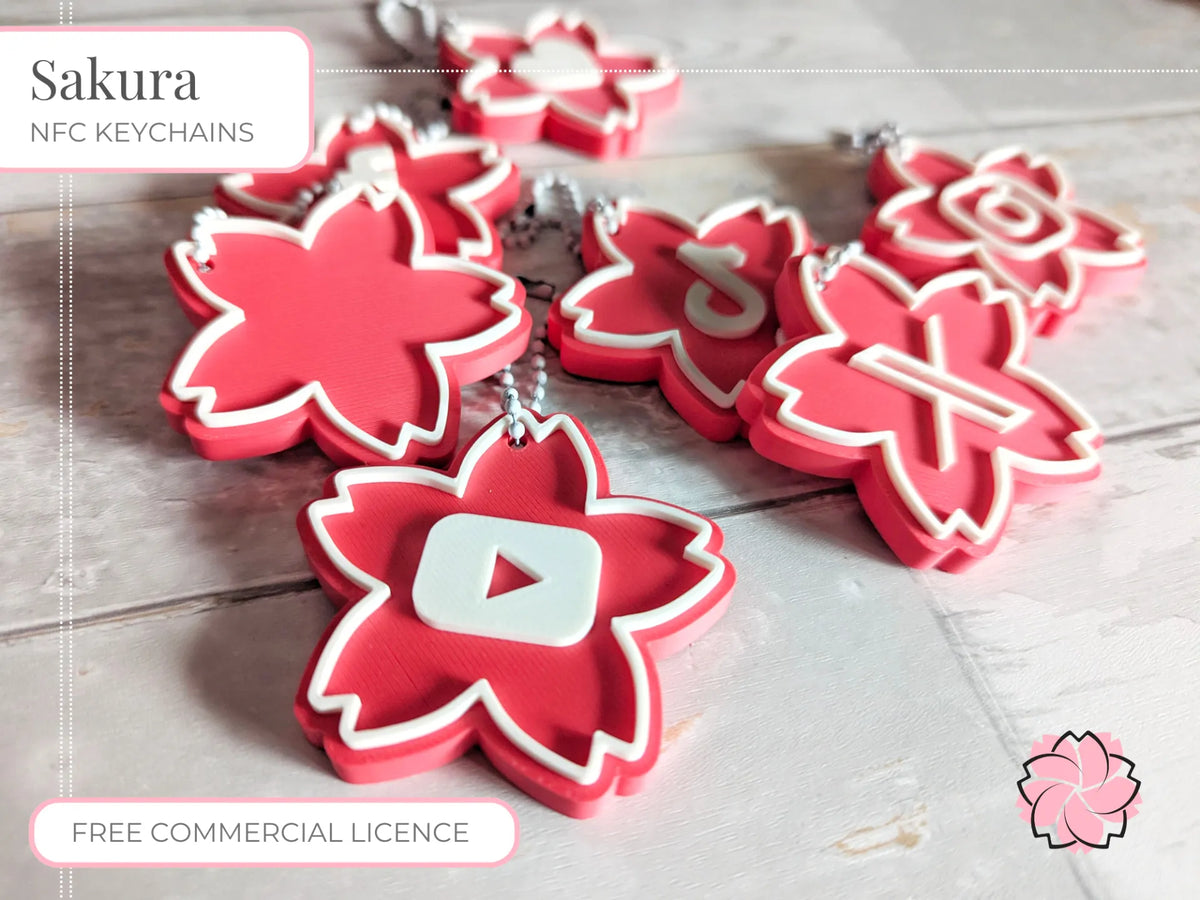 Porte-clés Sakura NFC - NFC Print