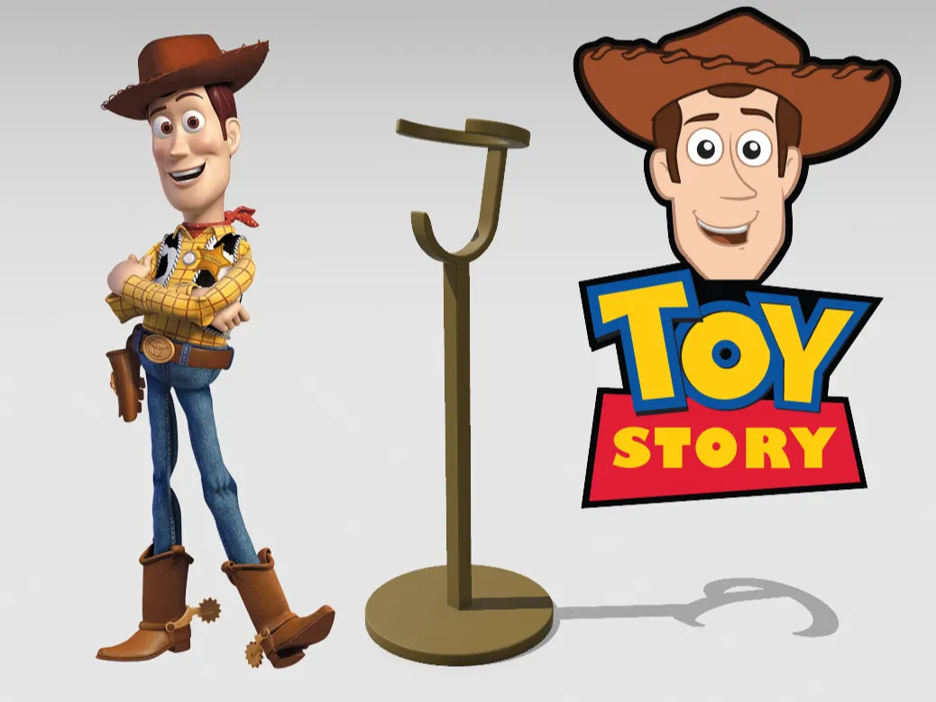 Support Toy Story Woody & Jessie – Nom personnalisé - Cadeau Print