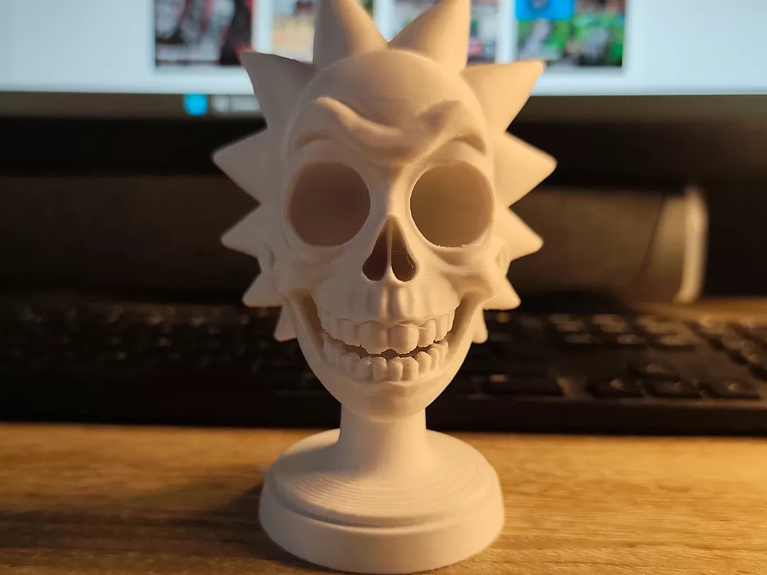 Buste crâne de Rick Sanchez - Figurine Print