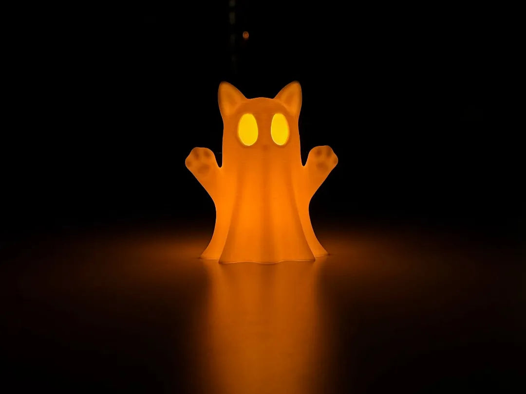 Chaton au clair de lune - Veilleuse chat - Lumière Print