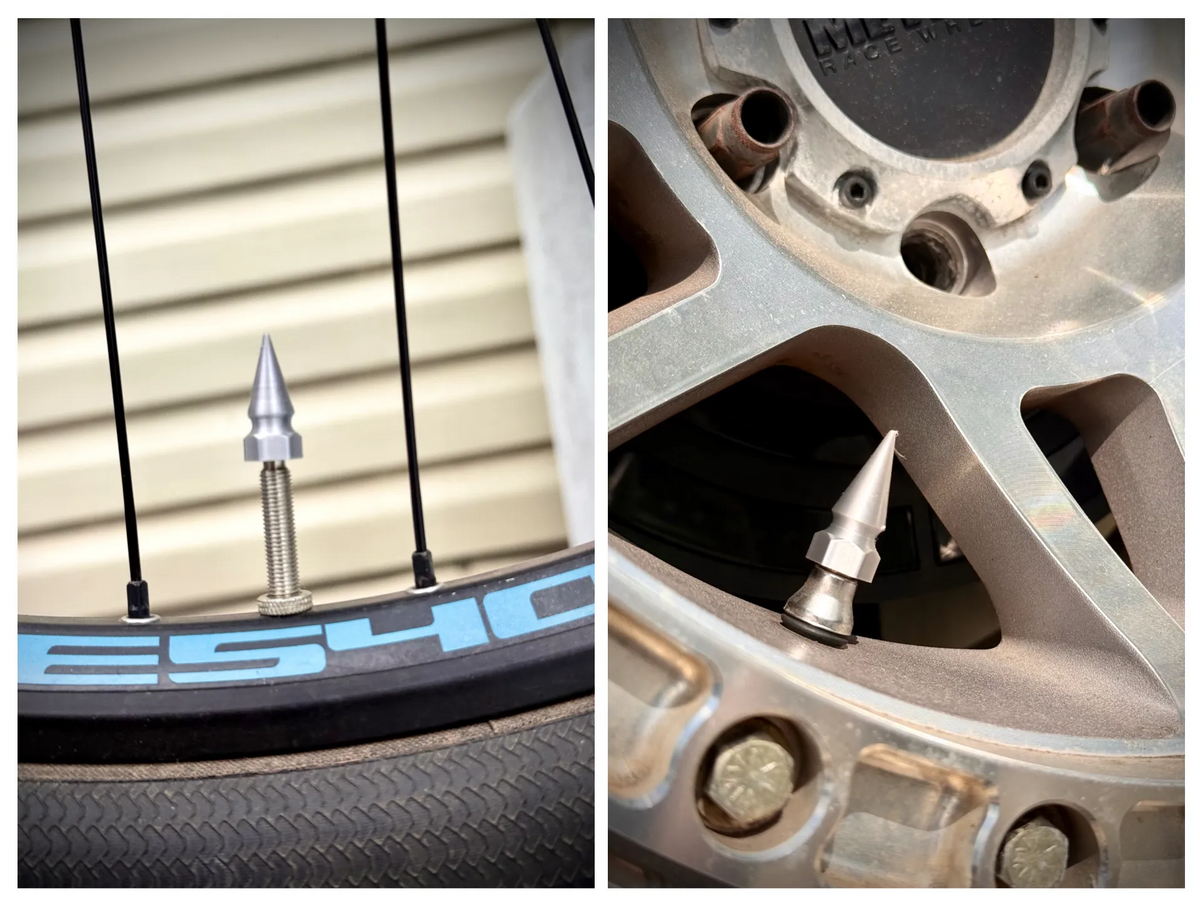 Bouchons de valve à pointes - Pour voitures et vélos - Auto Print