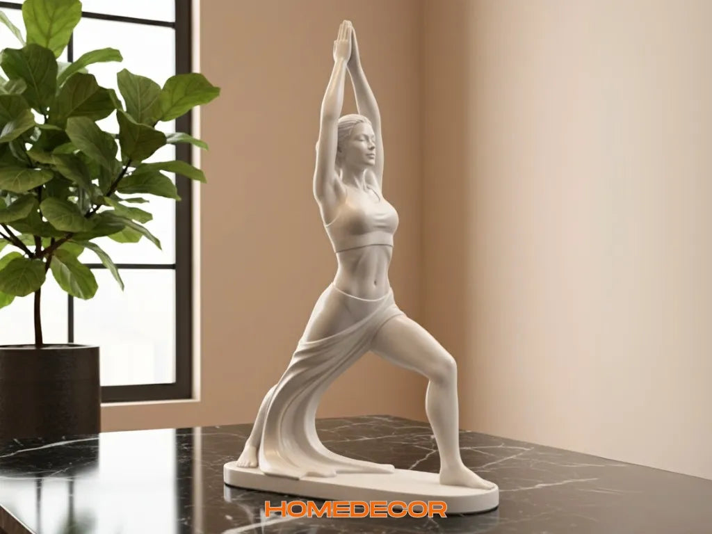 Statue de yoga du guerrier zen - Sport Print