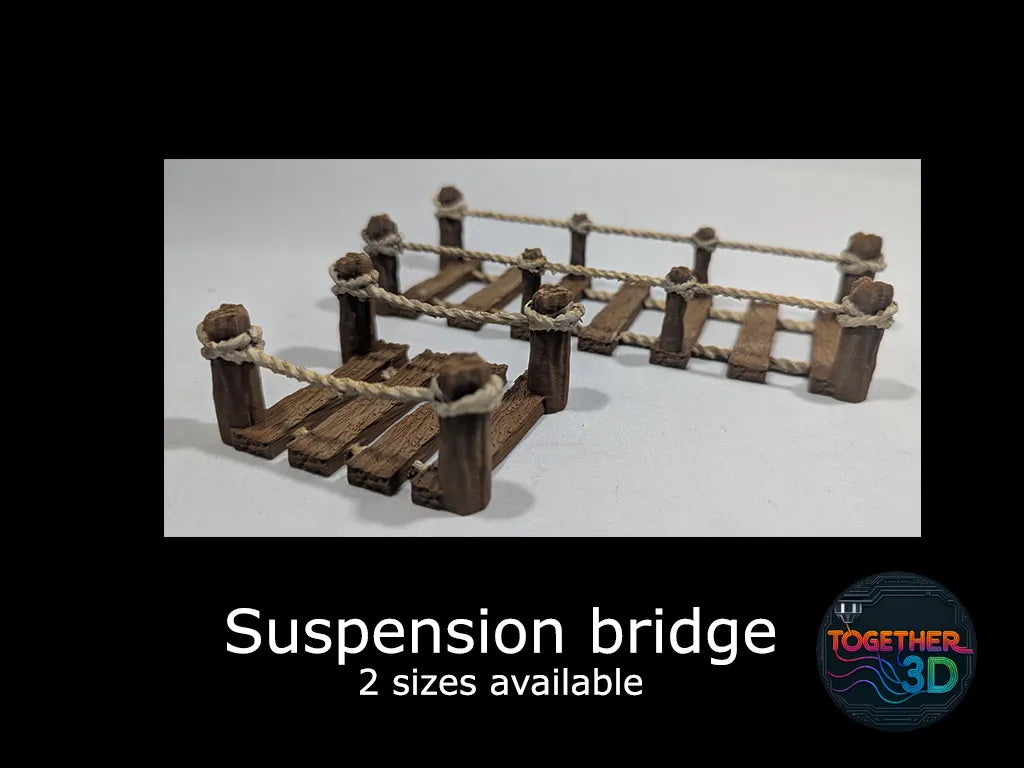 Pont suspendu (2 tailles) - terrain DND - Jeux Print