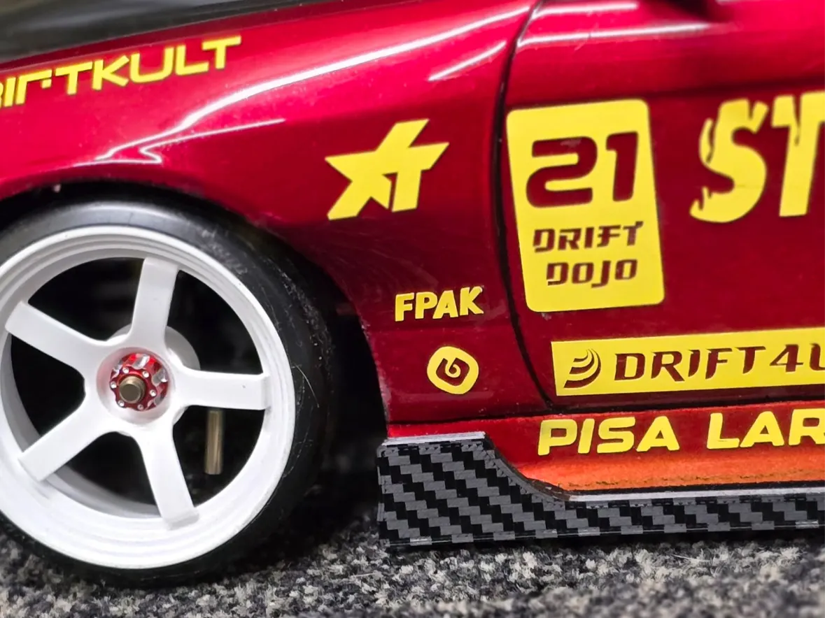 Jupes latérales s14 voiture rc drift 1/10 24krc/rc arlos - Auto Print