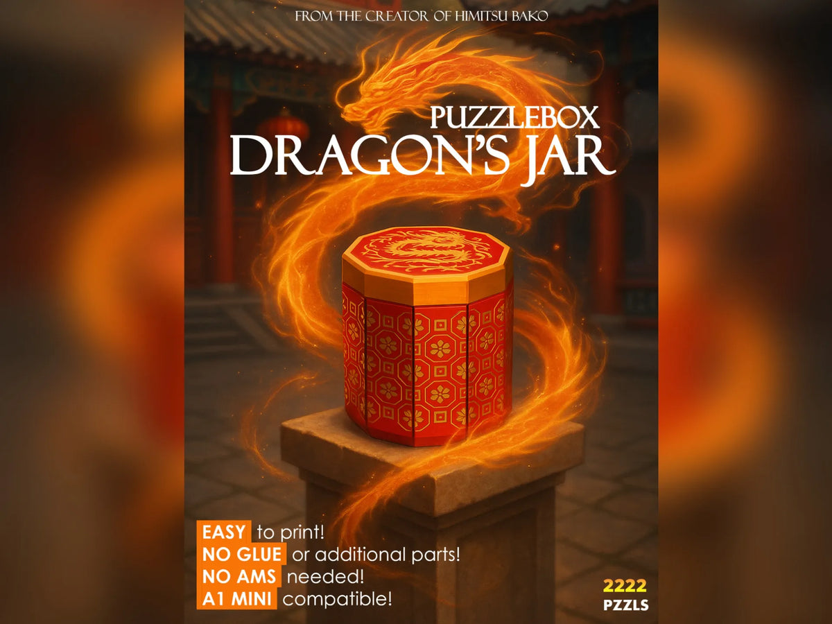 Bocal du Dragon - Boîte à énigme chinoise (Bocal à énigme) - Jeux Print