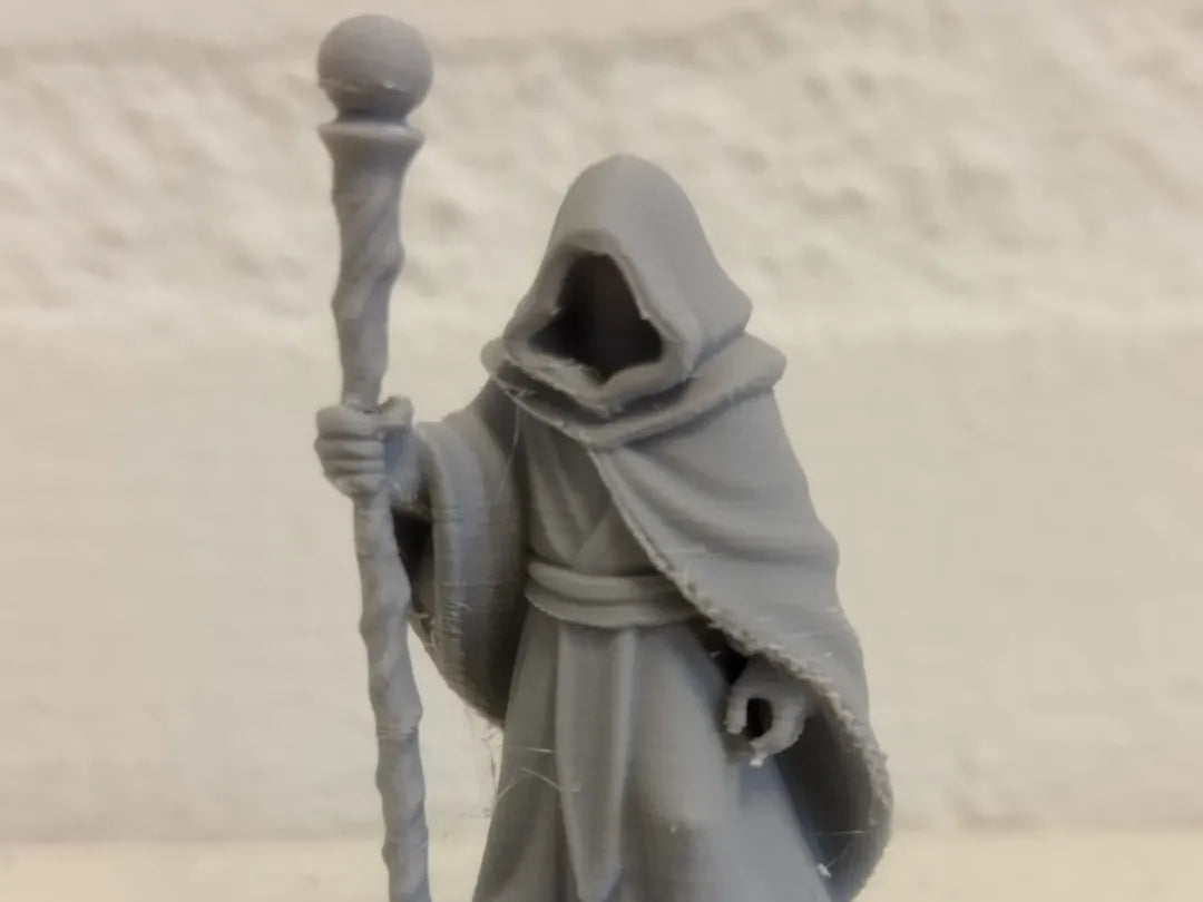 Cultiste miniature DnD avec bâton 28mm - Cosplay Print