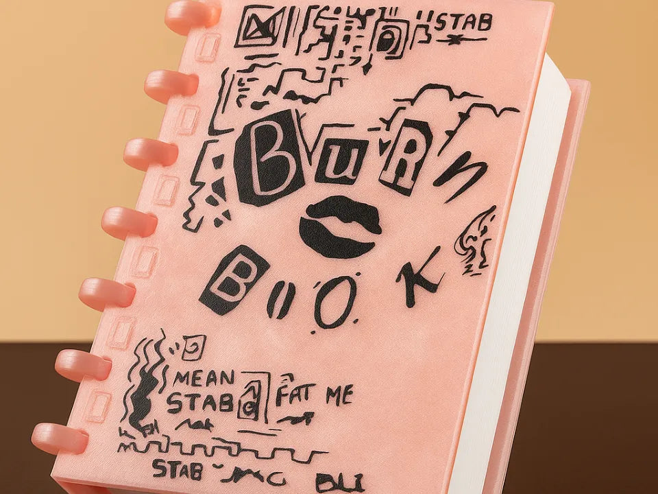 Boîte de rangement maquillage "Burn Book" de Mean Girls - Beauté Print