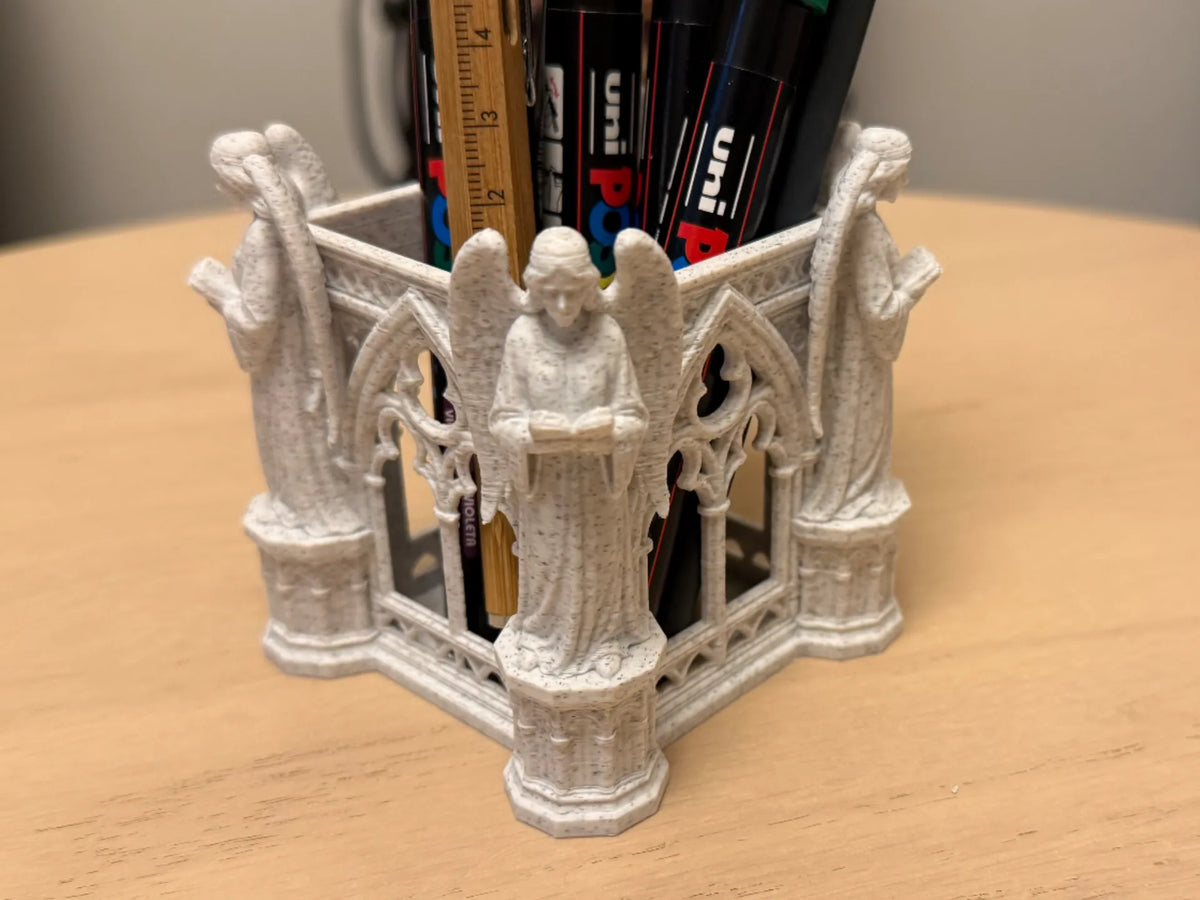 Porte-stylos Arches de Cathédrale Gothique avec Anges - Maquette Print