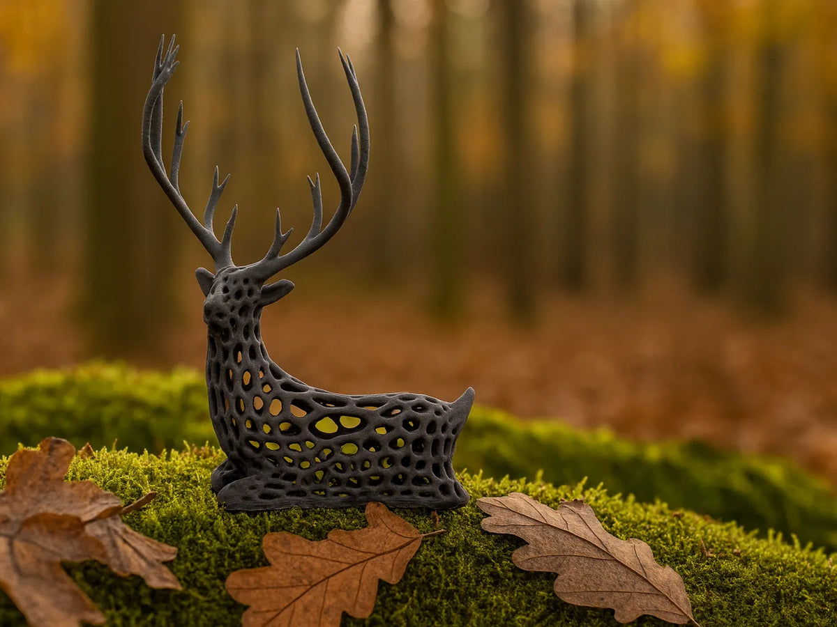 Cerf décoratif voronoi - Art Print