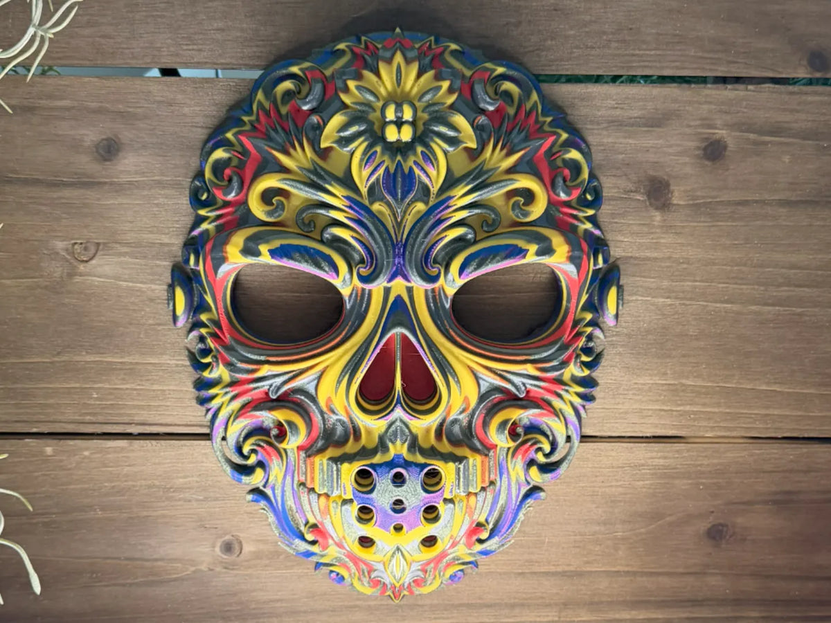 Masque de Jason crâne en sucre décoration d'Halloween impression 7h - Cosplay Print
