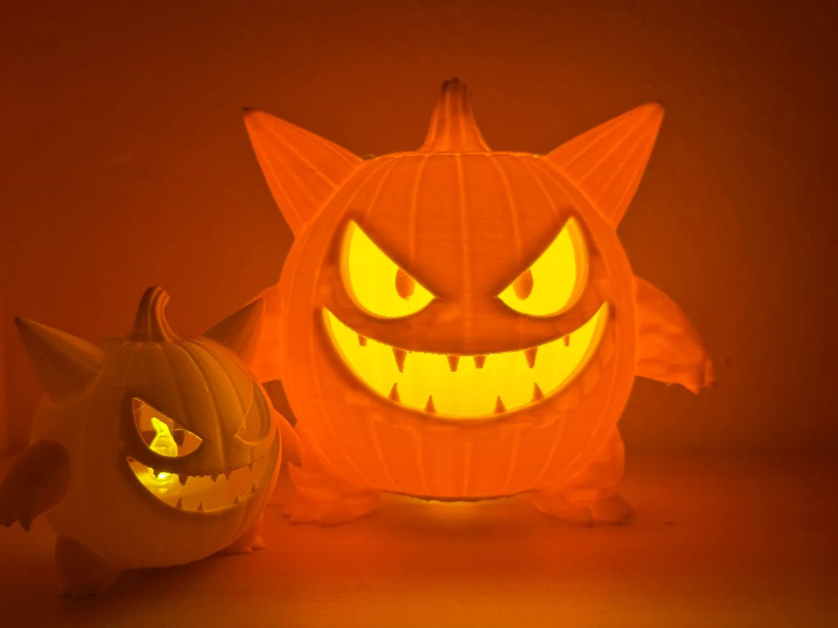 Gengar Citrouille Halloween Lampe LED - Fêtes Print