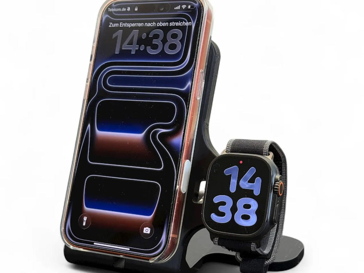 Support double MagSafe pour iPhone et Apple Watch - Bijoux Print