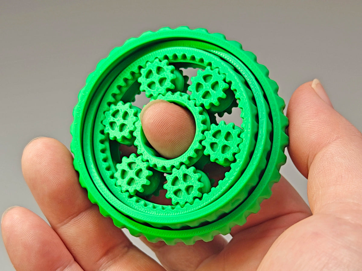 Engrenage planétaire et gyroscope rotatif combinés, Fidget spinner anti-stress TA7 à texture droite - Jeux Print