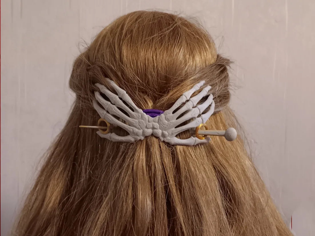 Accessoire de cheveux Mains de squelette osseuses - Cosplay Print