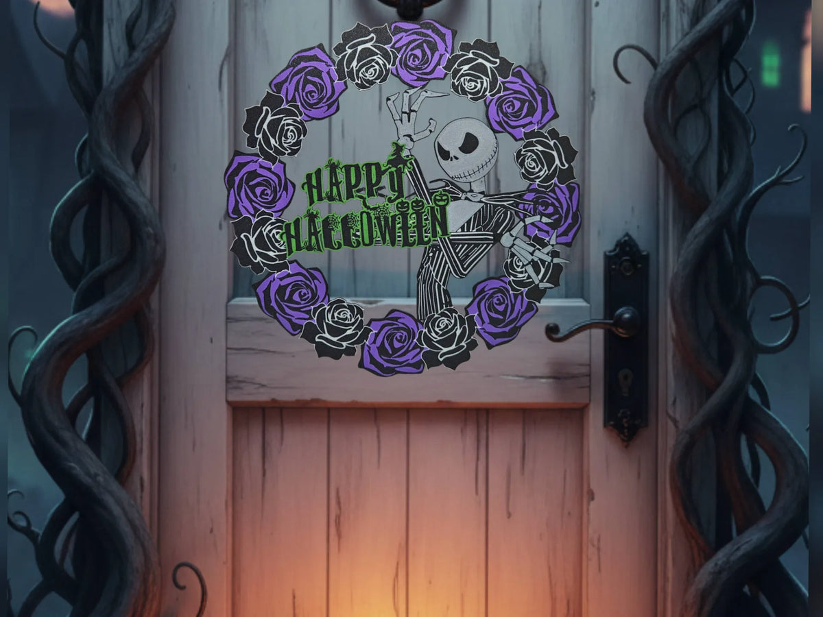 Couronne d'Halloween - Jack Skellington - Fêtes Print