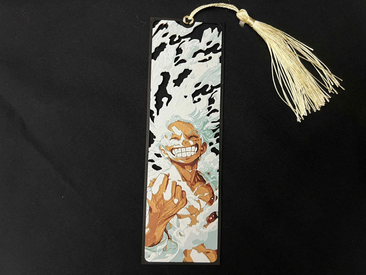 Luffy Gear 5, One Piece, Marque-page découpé encadré - Figurine Print