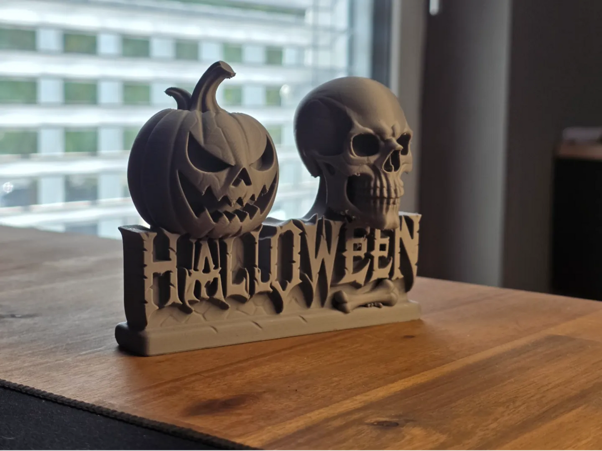 Décoration de panneau Citrouille & Crâne d'Halloween - Fêtes Print
