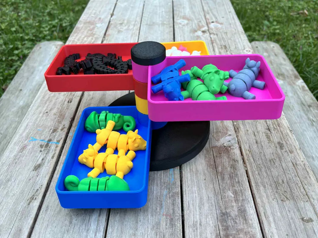Présentoir de vente au détail Mini rotatif modulaire - NFC Print