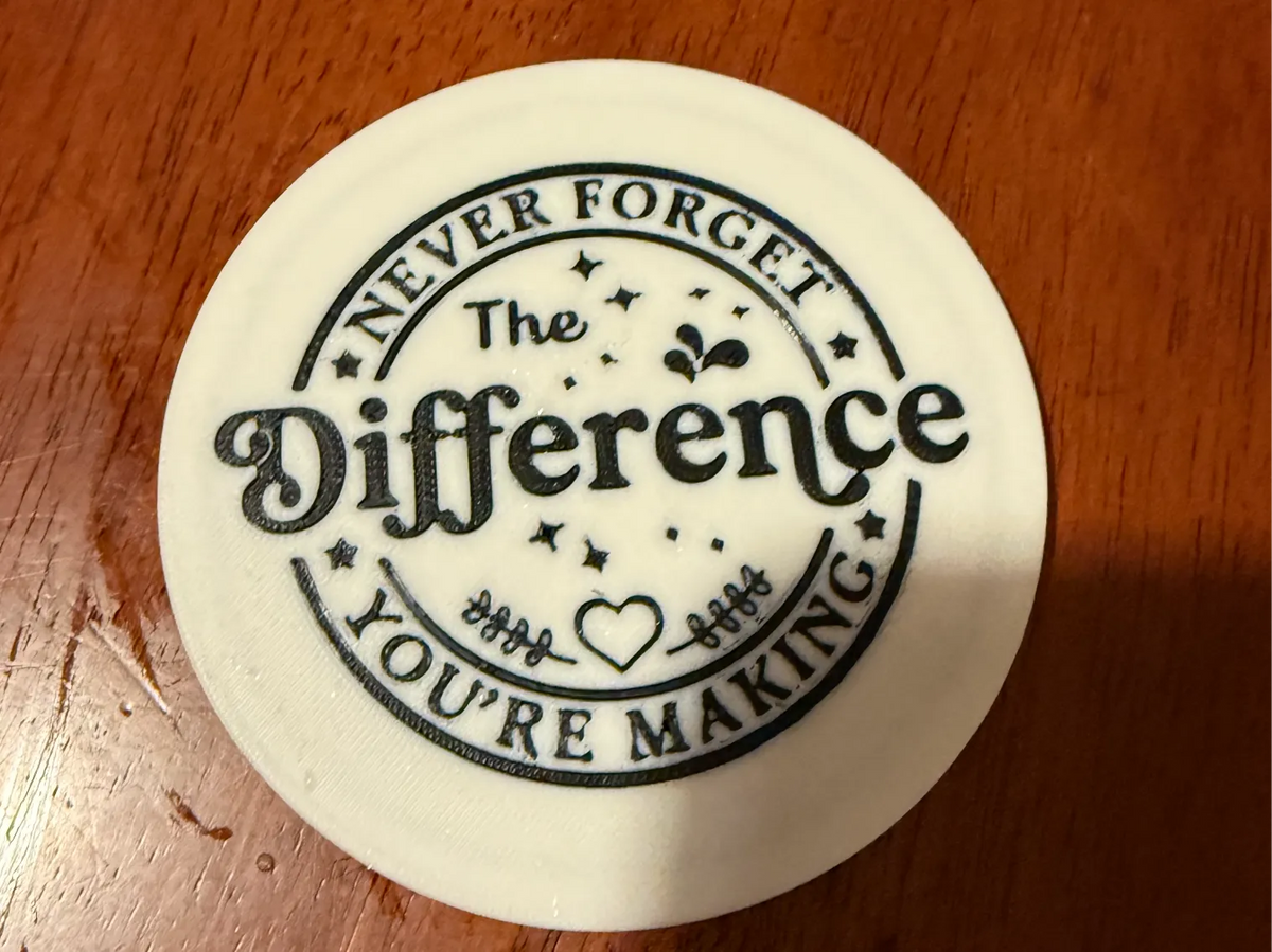 Sous-verre Merci - Vous faites la différence - Cadeau Print