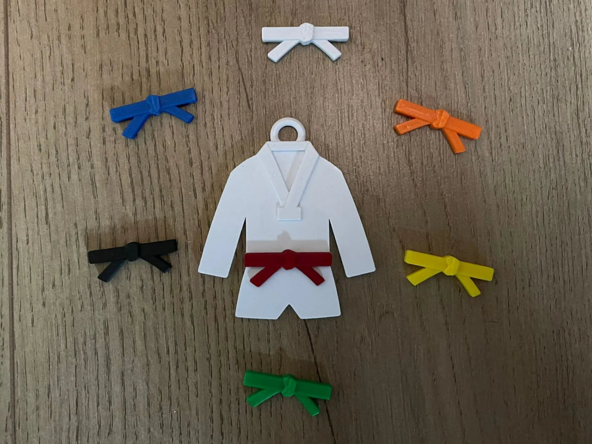Porte-clés dobok de Taekwondo - ceinture interchangeable - Sport Print