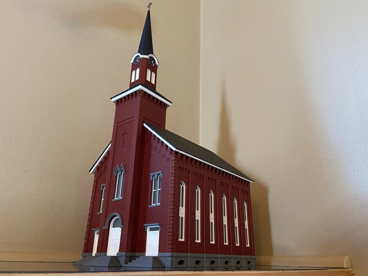 Église historique 1863, échelle HO - Maquette Print
