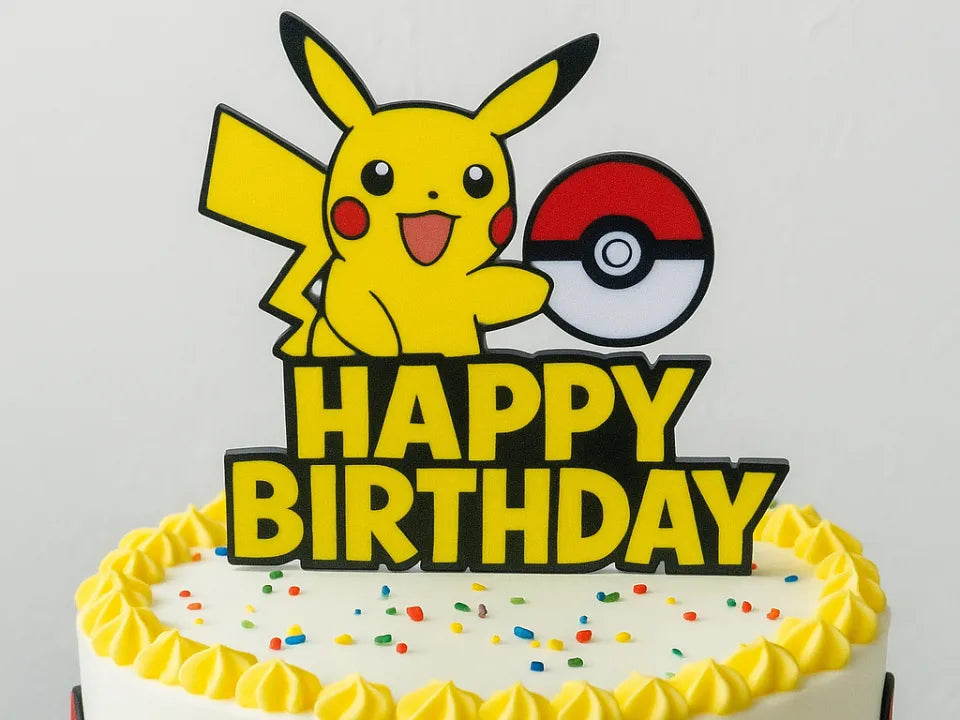 Topper de gâteau Pokemon Pikachu - Fêtes Print