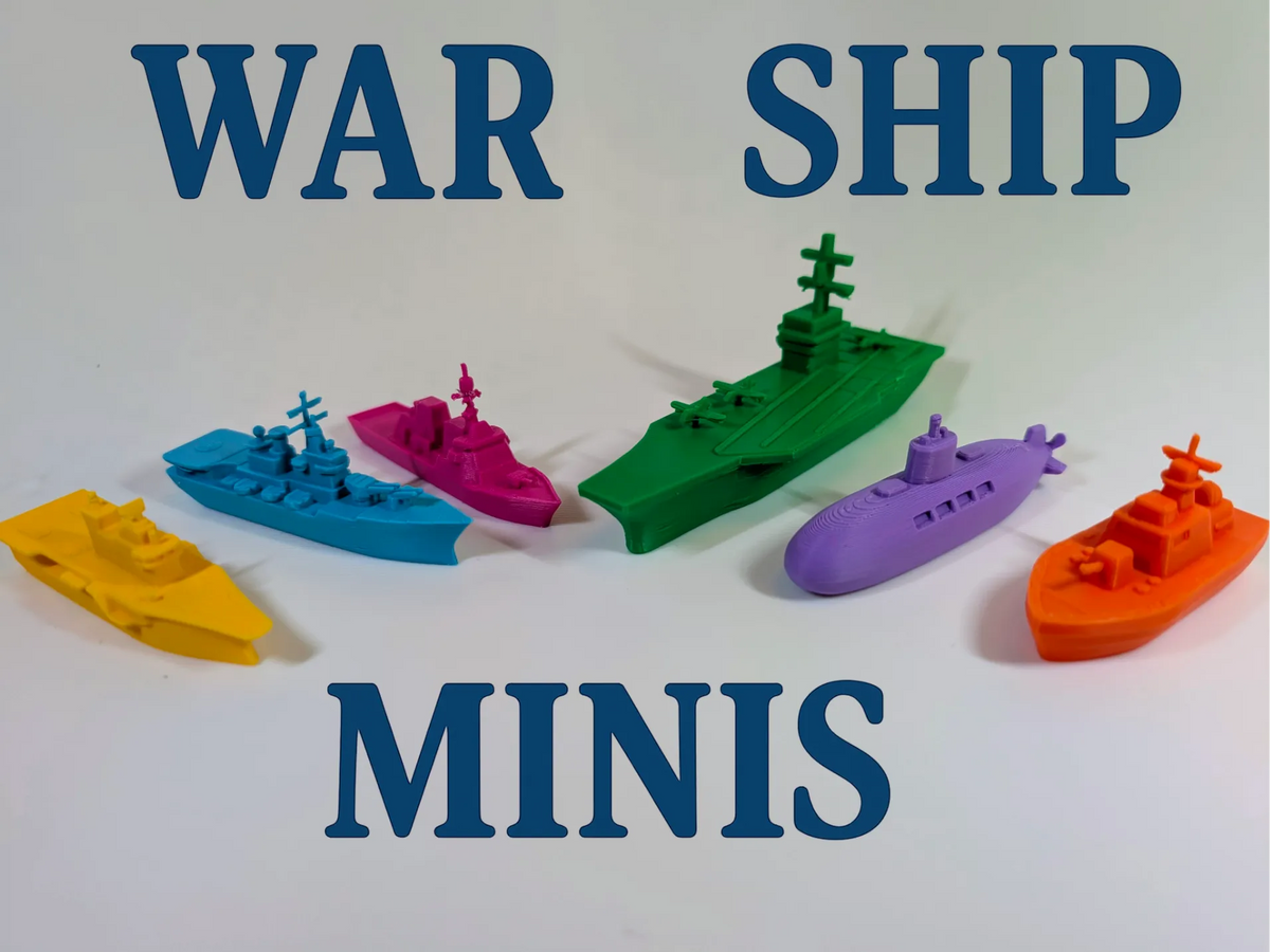 Miniatures de Navires de Guerre - Maquette Print