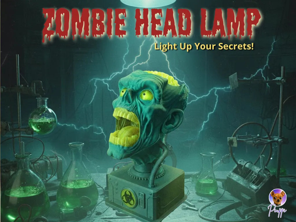 Lampe Tête de Zombie – Illuminez vos secrets - Outdoor Print