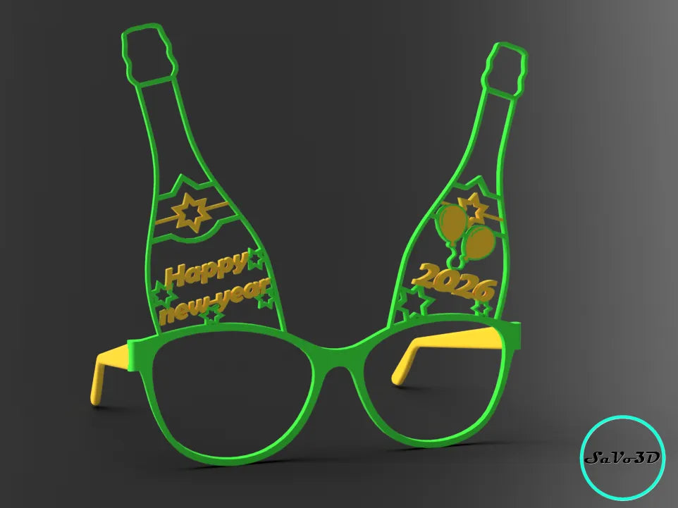 Lunettes nouvelle année 2026 - Fêtes Print